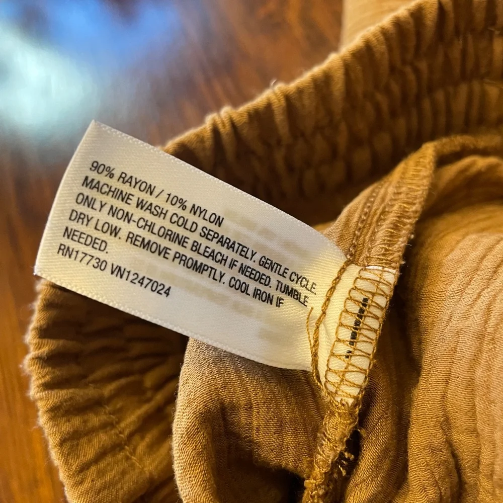 A New Day Wide Leg Pants in Tan.  LIKE NEW! So Comfy... Business Casual Days! - Picture 6 of 6